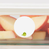 Green Bird Cartoon Labels (Aangebracht)