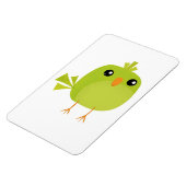 Green Bird Cartoon Magneet (Linkerzijde)