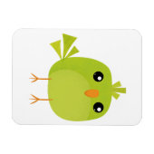 Green Bird Cartoon Magneet (Horizontaal)