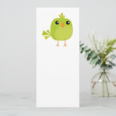 Green Bird Cartoon Menu (Staand voorkant)