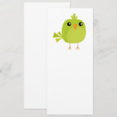 Green Bird Cartoon Menu (Voorkant / Achterkant)