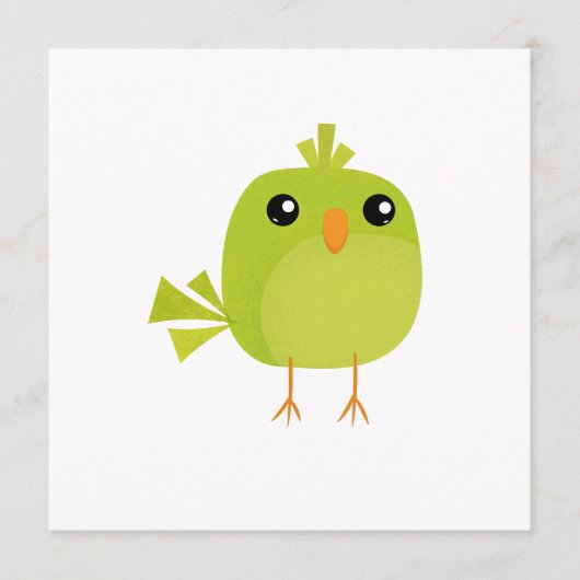 Green Bird Cartoon Menu (Voorkant)