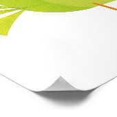 Green Bird Cartoon Poster (Hoek)