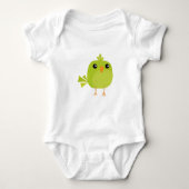 Green Bird Cartoon Romper (Voorkant)