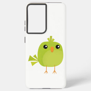 Green Bird Cartoon Samsung Galaxy Hoesje