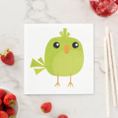 Green Bird Cartoon Servet (Insitu)