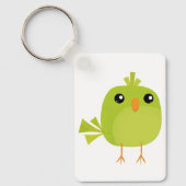 Green Bird Cartoon Sleutelhanger (Voorkant)