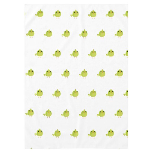 Green Bird Cartoon Tafelkleed (Voorkant)
