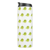 Green Bird Cartoon Thermosbeker (Geroteerd rechts)