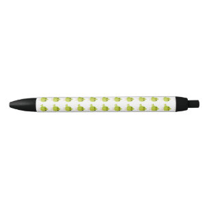 Green Bird Cartoon Zwarte Inkt Pen