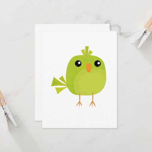 Green Bird Kaart (Voorkant / Achterkant in situ)