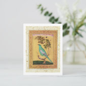 Green Bird, Mughal (gouache op papier) Briefkaart (Staand voorkant)