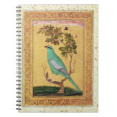 Green Bird, Mughal (gouache op papier) Notitieboek (Voorkant)