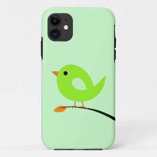 Green Bird on Branch Case-Mate iPhone Case (Achterkant)