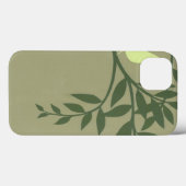 Green Bird Perched on Green Branch Case-Mate iPhone Case (Achterkant (horizontaal))
