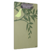 Green Bird Perched on Green Branch Klembord (Rechts)