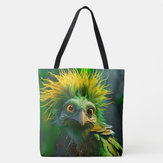 Green Bird Tote Bag (Voorkant)