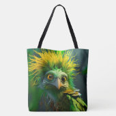 Green Bird Tote Bag (Achterkant)