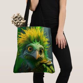 Green Bird Tote Bag