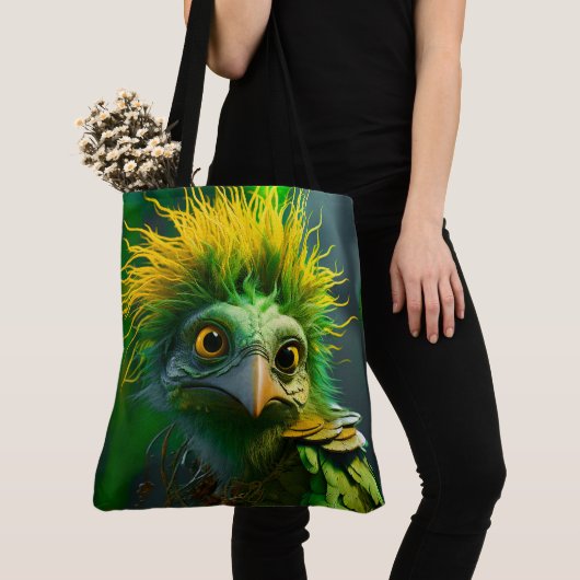 Green Bird Tote Bag (Dichtbij)