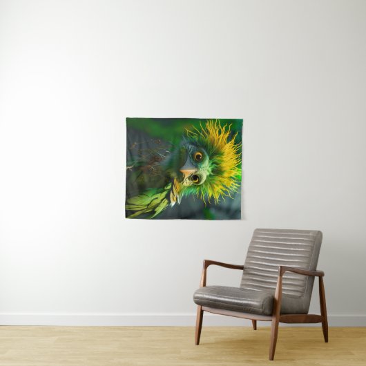 Green Bird Wandkleed (In Situ (horizontaal))