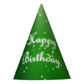 Green Birthday Feesthoedjes (Voorkant)