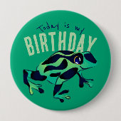 Green Birthday Frog Button (Voorkant)