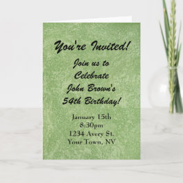 Green Birthday Invitation Instant Download Feestdagen Kaart