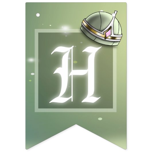 Green Birthday Party Vlaggetjes (Tweede vlag)