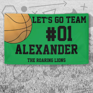 Green Black Basketball Team Spirit Spandoek