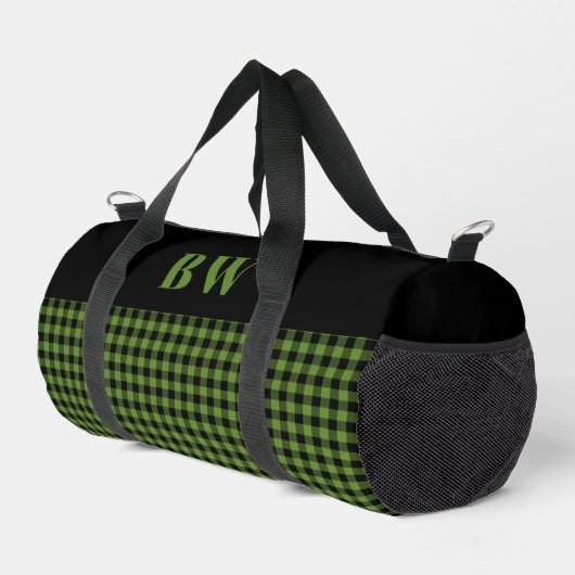 Green Black Buffalo Check Bold Monogram Plunjezak (Rechterhoek)