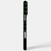 Green & Black Buffalo Plaid Custom Name Case-Mate iPhone Case (Achterkant / Rechts)