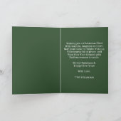 Green & Black Buffalo Plaid Merry Christmas Photo Feestdagen Kaart (Binnen)