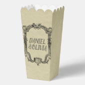 Green Black Classic Wedding Bedankdoosjes (Achterkant)