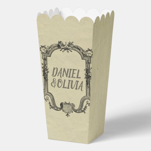 Green Black  Classic Wedding Bedankdoosjes (Achterkant)