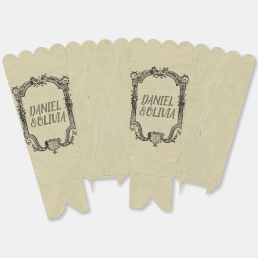 Green Black  Classic Wedding Bedankdoosjes (Ongevouwen)