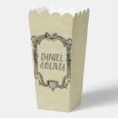 Green Black Classic Wedding Bedankdoosjes (Voorkant)