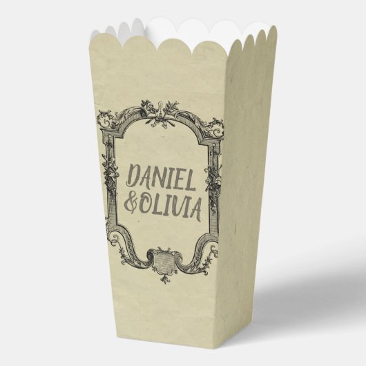 Green Black  Classic Wedding Bedankdoosjes (Voorkant)