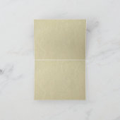 Green Black Classic Wedding Bedankkaart (Binnen)