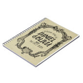 Green Black  Classic Wedding Notitieboek (Linkerzijde)