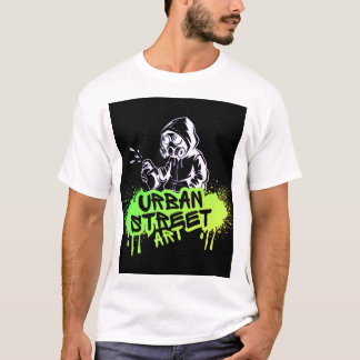 Green & Black Edgy Urban Street Art T-shirt – Vet
