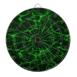Green Black Energy Field Dartboard Dartbord