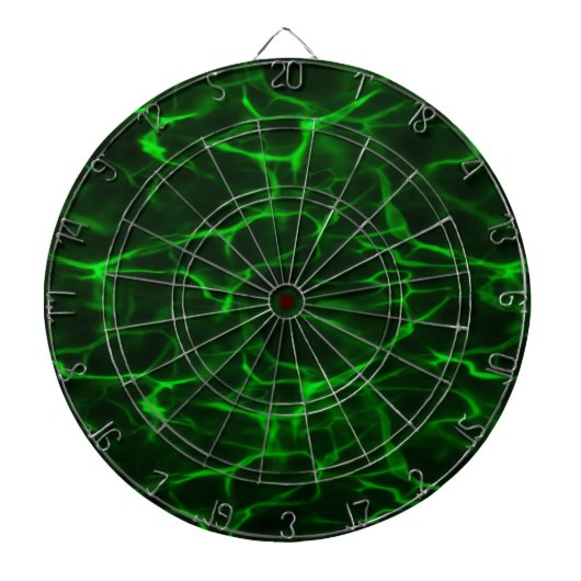 Green Black Energy Field Dartboard Dartbord (Voorkant)