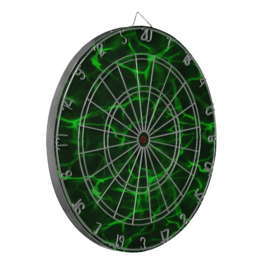 Green Black Energy Field Dartboard Dartbord (Voorkant Links)