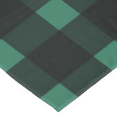 Green Black Gingham Pattern Tafelkleed (Gekanteld)