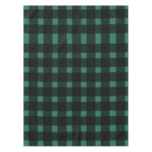Green Black Gingham Pattern Tafelkleed (Voorkant)