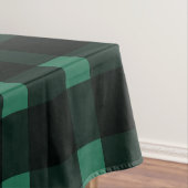 Green Black Gingham Pattern Tafelkleed (Voorbeeld)