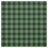 Green & Black Gingham Plaid Stof (Swatch)