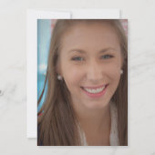 Green Black Graduing Cap Party foto Kaart (Achterkant)