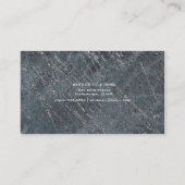 Green Black Grey Modern Marble Designer Chic Visitekaartje (Achterkant)